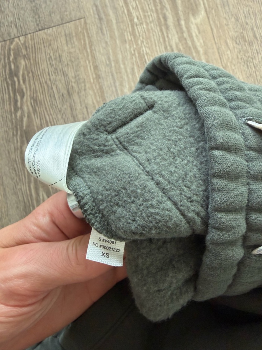 Army Green Drawstring Sweatpants - Picture 3 of 4